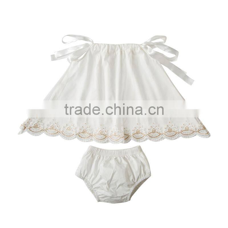 Hot sale beauty lace outfit girls boutique clothing baby sets clothes