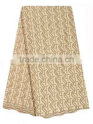 2017 New Polish Lace Swiss Voile Lace Fabrics with Stones SL0425