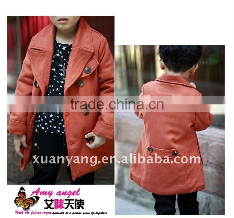 children fashion coat with high qualtiy child new year boys fur coats