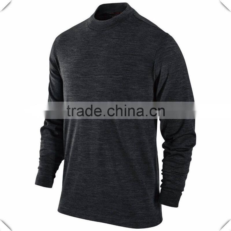 Bamboo Slub Cotton T Shirt Base Layer Shirt Tops Top Quality Black Plain Long Sleeve T Shirt for Men