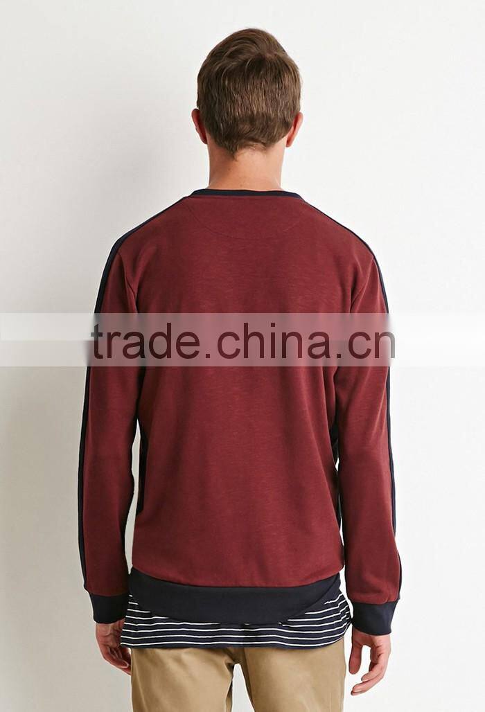 Stylish wholesale zip pocket plain factory sweatshirt