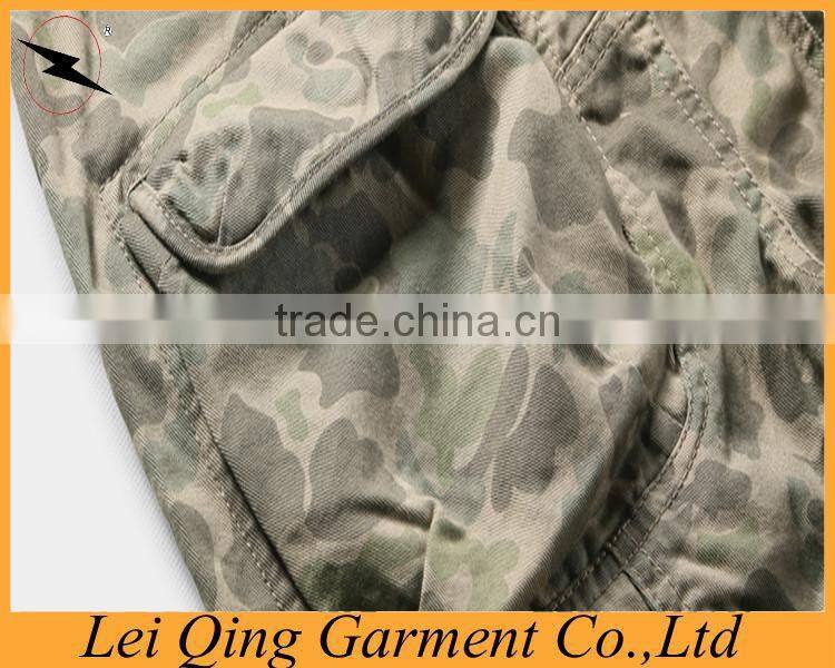 Mens camo cotton windproof custom motocross pants