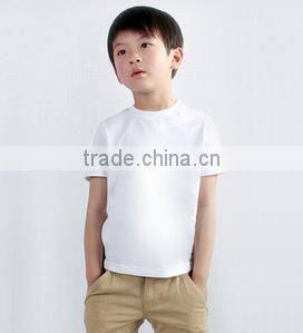 Fashion Custom Blank Round Neck Kids Short Sleeve Wholesale China Kids Clothing Supplier