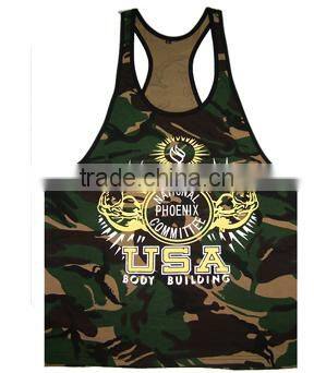 Cotton Men Sport Fitness Tops Gold's Powerhouse USA GYM Tank Top Vest Muscle Singlet Men Stringer Bodybuilding Plus Size 2XL