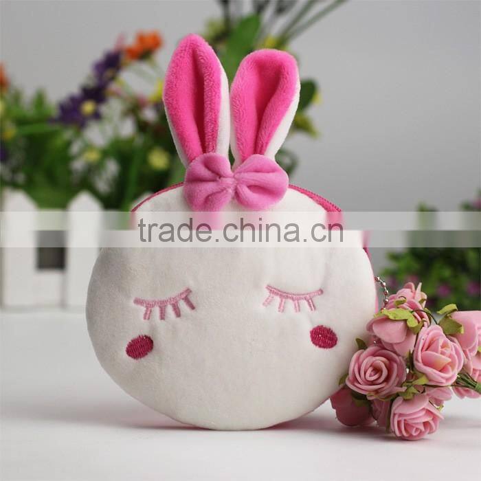 S16222A Samll Round Cute Pattern Kids Coin Purse with zipper