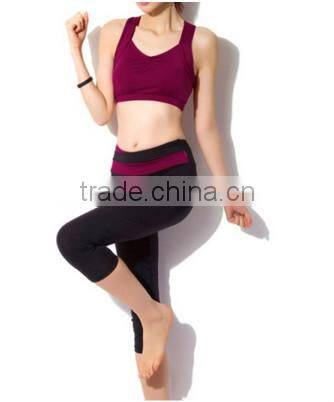 Red Woman Yoga Clothing Pants Suits
