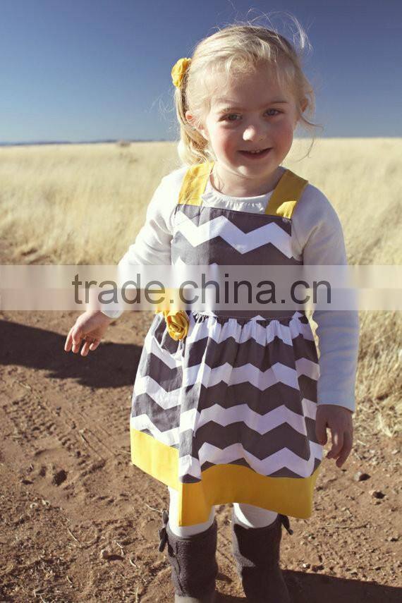 Girls Multi-Tiered Knit Summer Fall Flower Dress Leggings Outfit