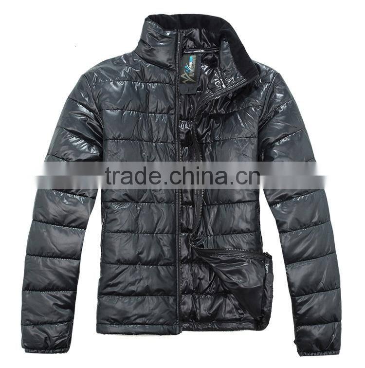 high quality men winter outdoor jacket with fold away hood