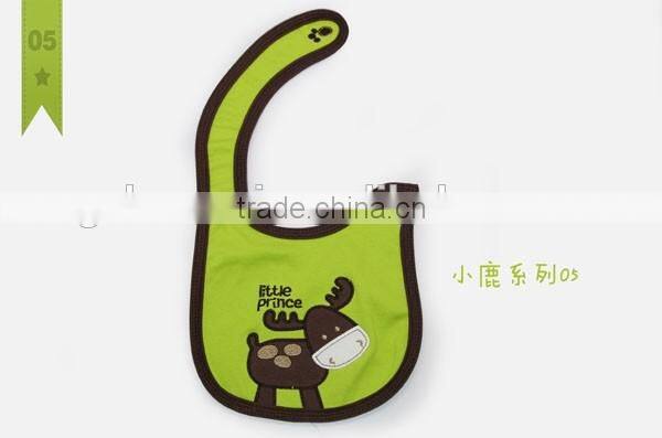 wholesale 2016 embroidery cartoon baby bibs 100% cotton