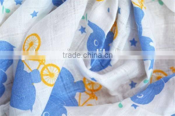 Multi-use cotton baby muslin clothing swaddle blanket