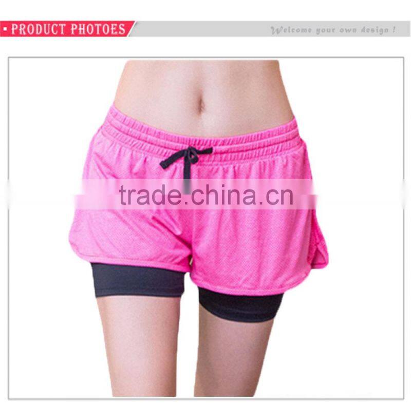 Last Design Athletic Wear Cheap Exercise Clothes Run Short Gym Women
