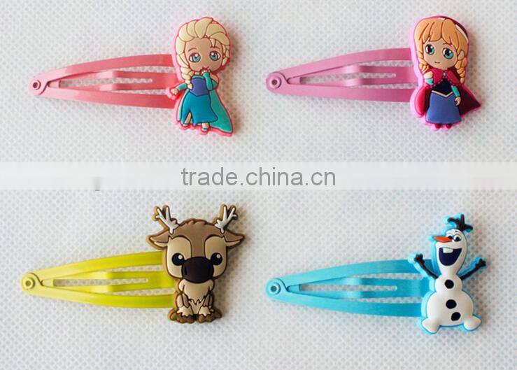 frozen cartoon characters decorative kids hairgrips