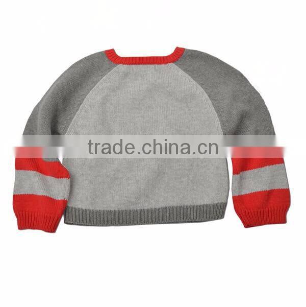 Cartoon Truck Pattern Cotton Baby Boy Pullover Sweater Designs