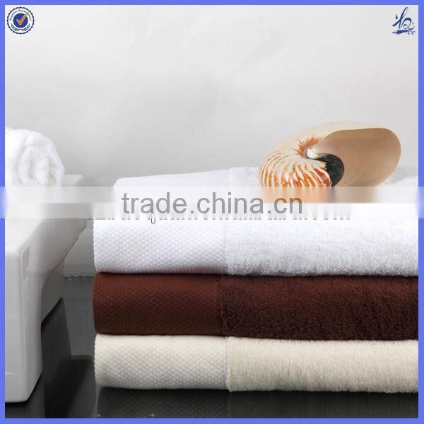 towel for hotel/cotton terry towel fabric with dobby borde