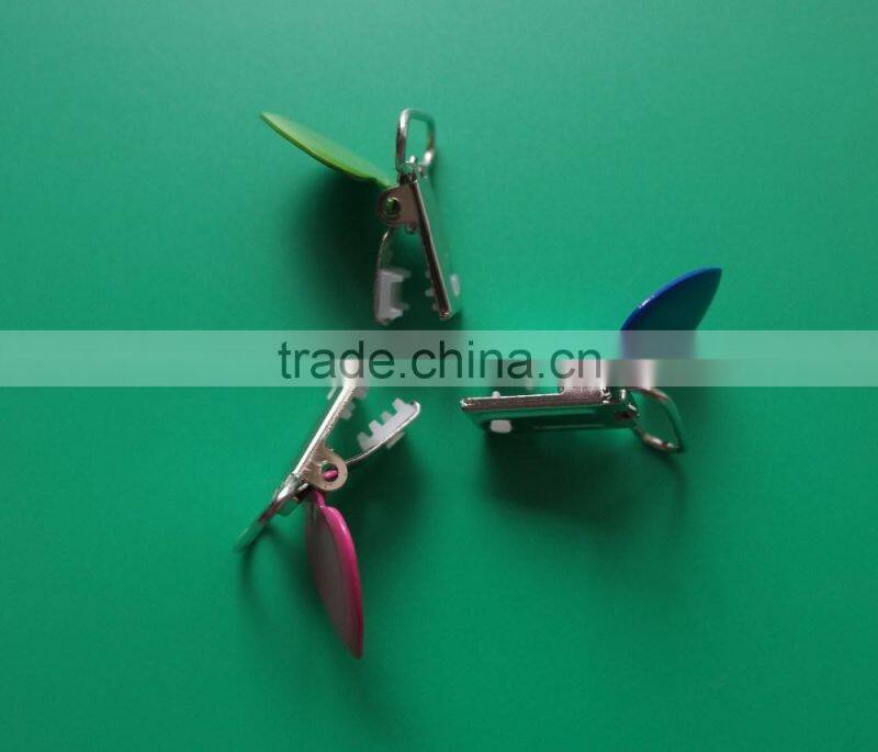 Mix 16 Colors 1" Enamel Heart Shape Metal Suspender Clips,Pacifier Holder Clip,Baby Pacifier