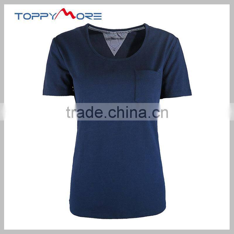 T092-1665W New Style 95 %Cotton 5% Elastane OEM White T shirt Cotton