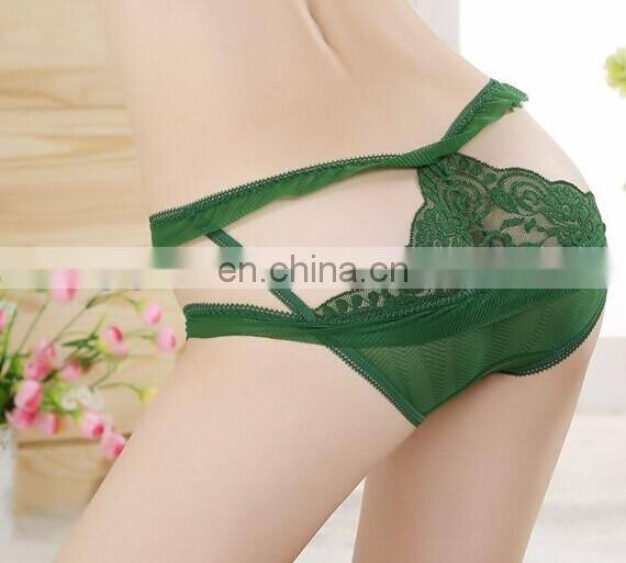 New Arrival Adult Sexy Lingerie Lace See Through Short Panties First Night Temptation Lace Thongs For Women