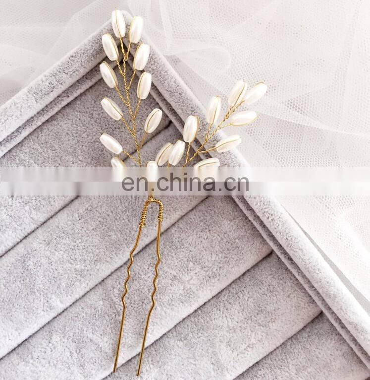 Cheap Wheatear Metal Hairpin Wedding Headdress Daily Hairpin