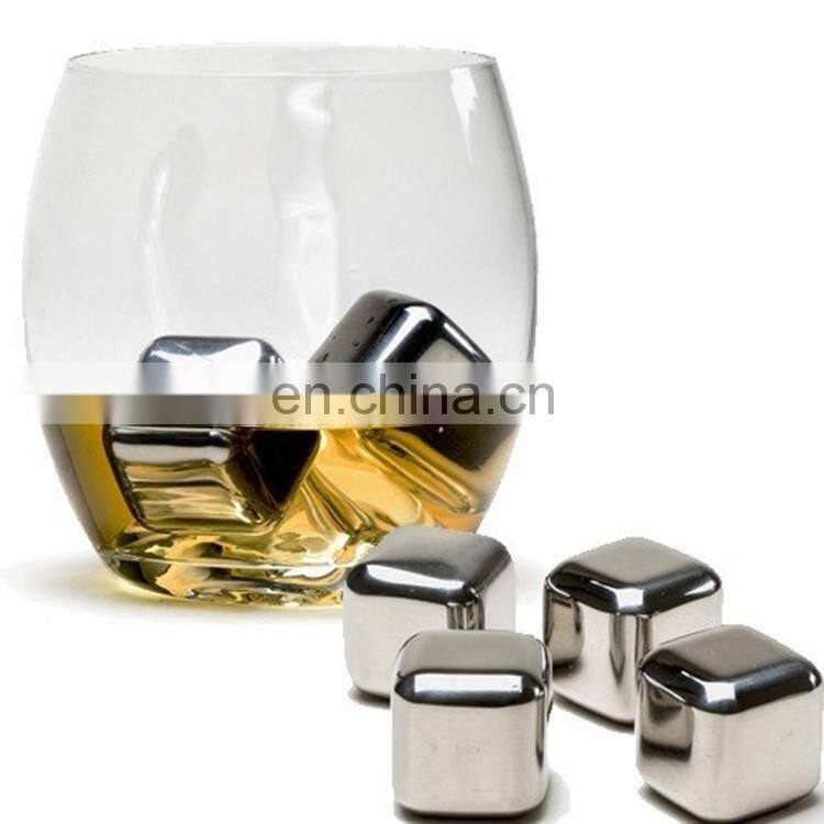 Wholesale FDA/LFGB square shape stainless steel ice cube