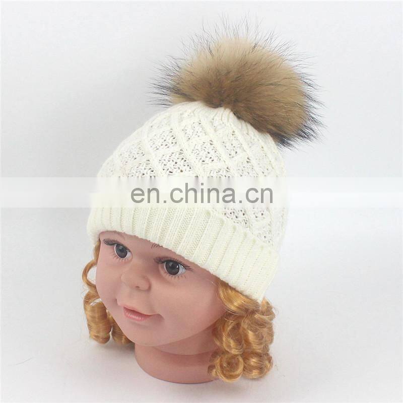 High Quality Pom Pom Cheap Custom Winter Hat Funny Baby Crochet Beanie