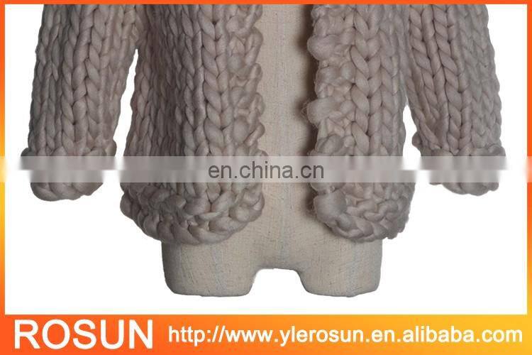 Supplier Soft 100% Wool Handmade Sweater for Babies