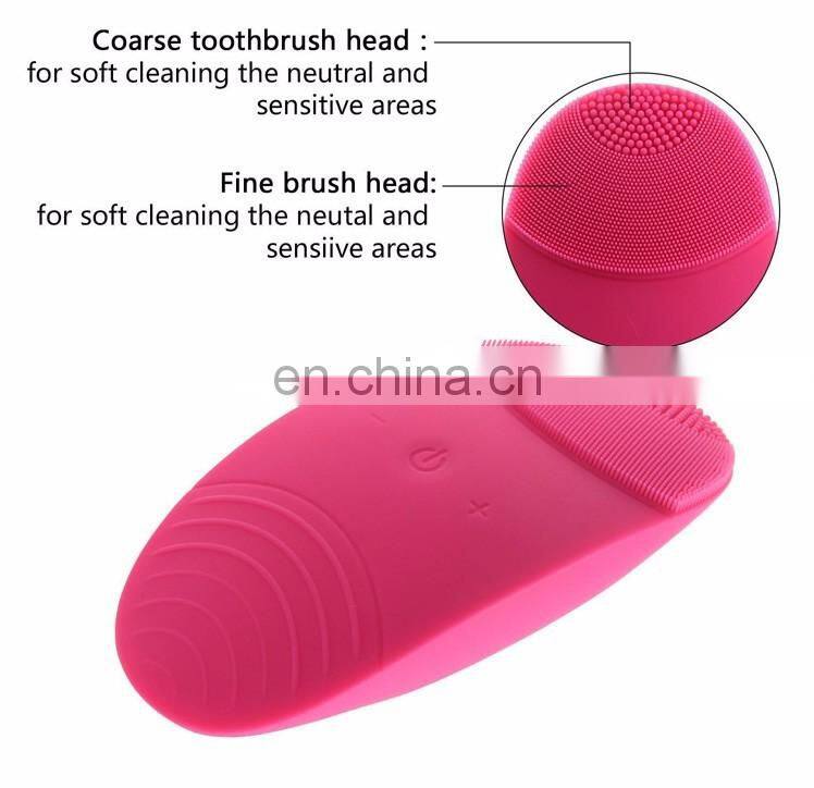 Face Cleanser Massager Brush Ultrasonic Silicone Facial Cleansing Brush