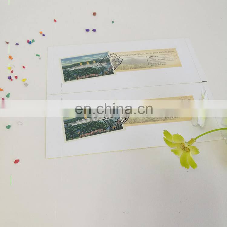 China factory wholesale Custom Removable tourism entrance ticket self adhesive sticker for traveler mailing