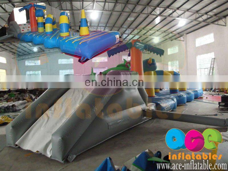 Inflatable water Obstacle course, inflatable water game in pool