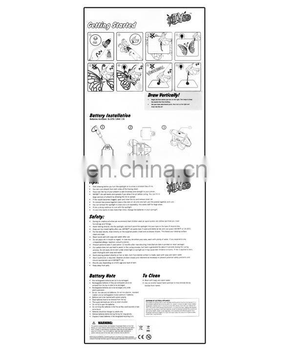 Children play game toy novel design 3d drawing pen with specification