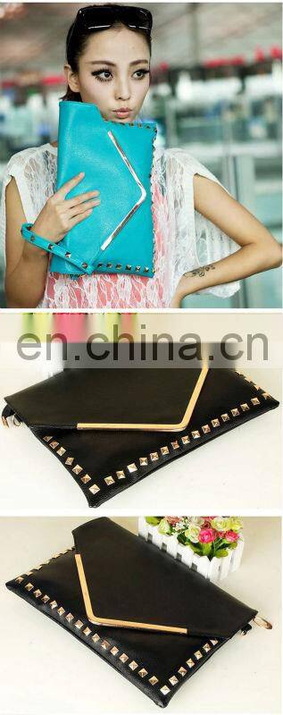 Han edition contracted fashion promotion hand bag handbag manufacturer wholesale new rivet envelope