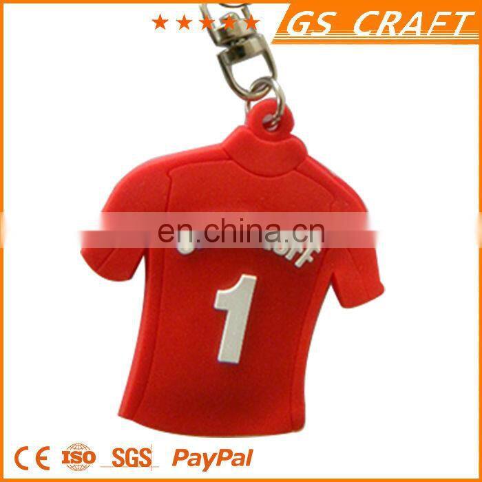 Customized fashion rubber keychain/basketball rubber key chain