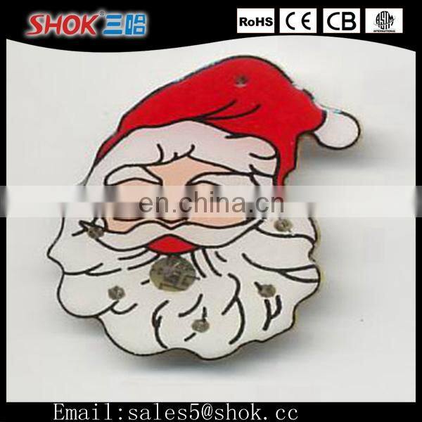 LED Flashing Button Badge&Custom Security Badges&Creative Design Badge For Christmas Activities