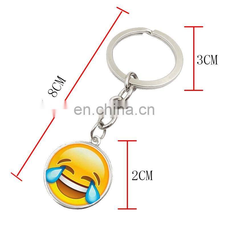Emoji expression series metal keychain manufacturers in china