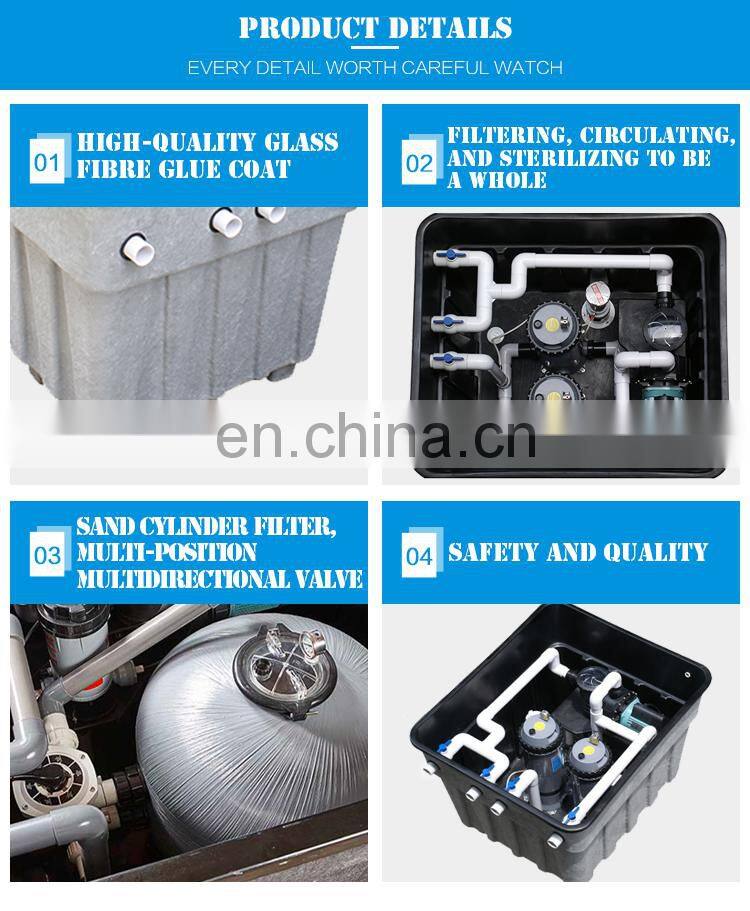 Water Faery Buried Type Swimming Pool Equipment Industrial Water Sand Filter Tank