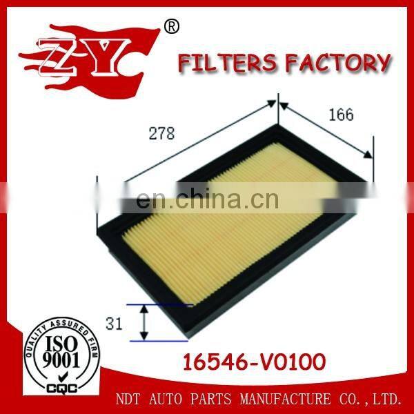 Factory Genuine INFINITI Car Air filter 16746-V0100/16546-V0100/16546-V0110/16546-V0100/16546-V0193/16546-0Z000