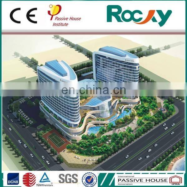 Aluminum frame tempered glass window