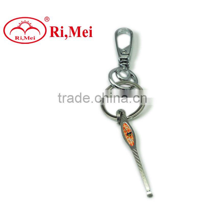 blank plastic shoe key chain