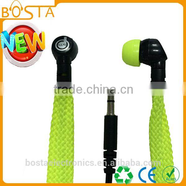 Shoestring best selling China wholesale fashion best design lanyard earphones