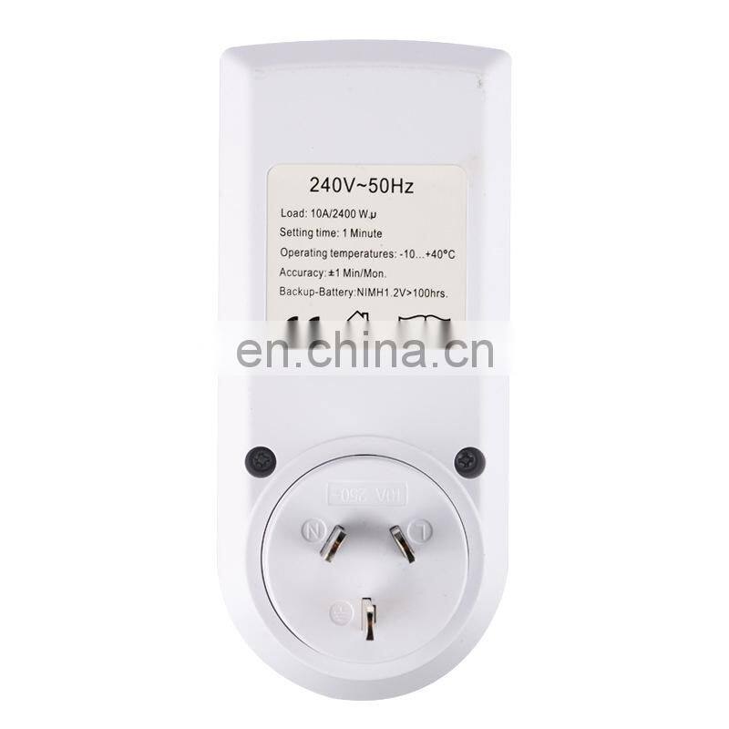 Electronic Digital Timer Switch Socket EU Plug-in Programmable for Kitchen