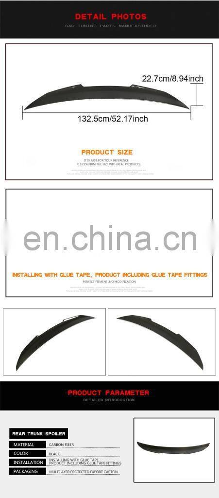 Carbon Fiber Rear Wing Spoiler for BMW E60 M5 525i 525xi 528i 530i 535i 545i 550i 2004-2009