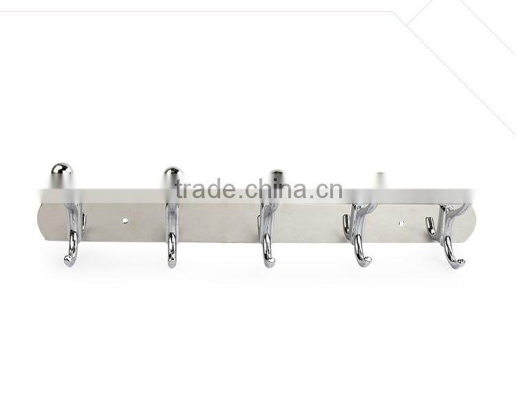Wesda zinc alloy bathroom accessories decorative stainless steel coat hook for towel 831