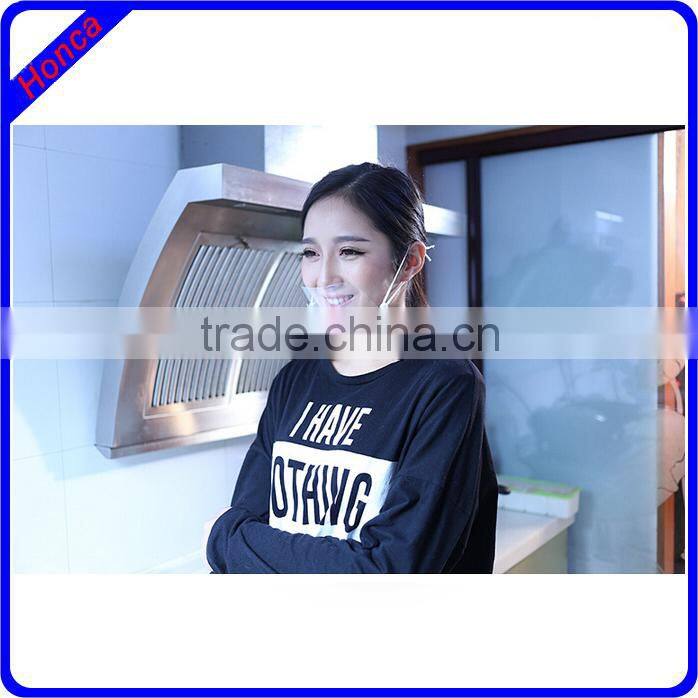 transparent face mask for restaurant