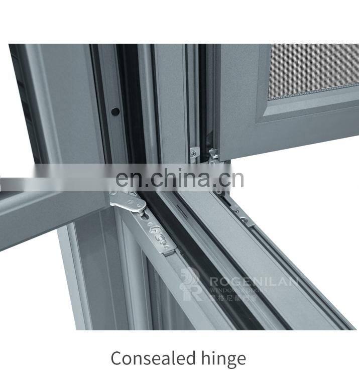 High Quality Large Thermal Break FrameTwo Panel Aluminum Frame Casement Window
