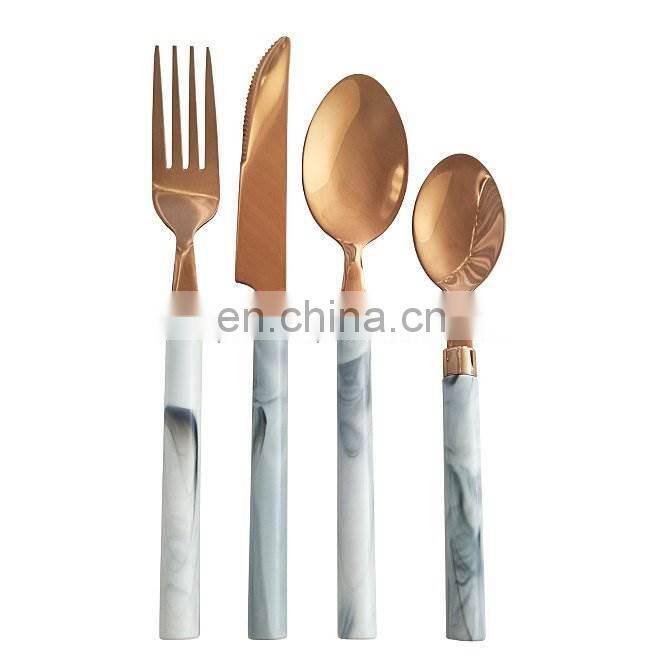 black & gold cutlery