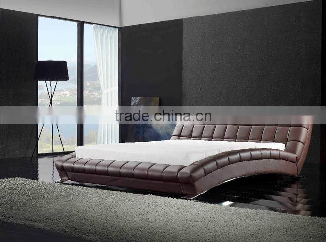 Muses 2016 bed leather bed modern bed bedroom furniture in China