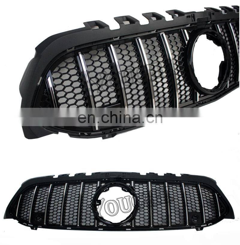 ABS front grille mesh hood for Mercedes Benz A class W177 2018+