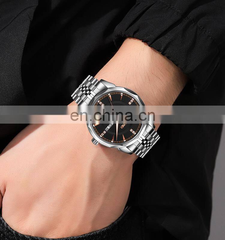 SKMEI 9268 New arrival Fashion Men watches High Quality Stainless Steel Wristwatch Mens Quartz watch