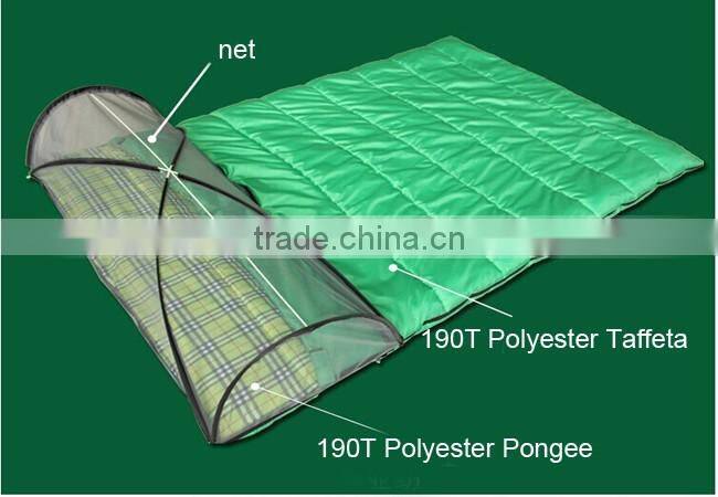 King Size Family Sleeping Bag with Head Mosquito Net