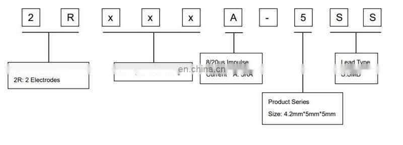 Glass Gas Discharge Tube GGD Gas Lightning Protection Discharge Tube GoHS