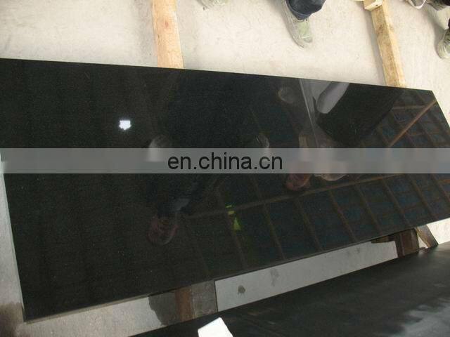 Dyed black granite slabs in stock , cheap black granite
